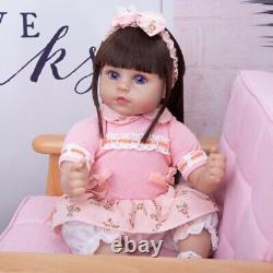 46cm Reborn Dolls Cloth Body Newborn Baby Toddler Doll with Clothes Full Set Toy