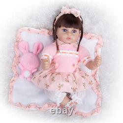 46cm Reborn Dolls Cloth Body Newborn Baby Toddler Doll with Clothes Full Set Toy