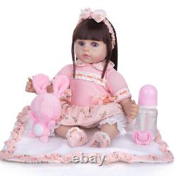 46cm Reborn Dolls Cloth Body Newborn Baby Toddler Doll with Clothes Full Set Toy