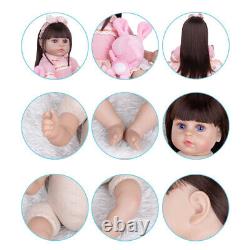 46cm Reborn Dolls Cloth Body Newborn Baby Toddler Doll with Clothes Full Set Toy