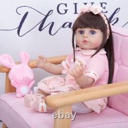 46cm Reborn Dolls Cloth Body Newborn Baby Toddler Doll with Clothes Full Set Toy