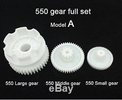 550 Full Set of Motor Gear Box Large Gear Middle Gear Small Gear for Kids Power