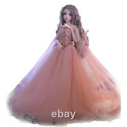 55cm Resin BJD Doll 1/3 Ball Jointed Female Girls Body with Full Set Outfits Toy