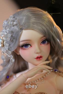 55cm Resin BJD Doll 1/3 Ball Jointed Female Girls Body with Full Set Outfits Toy