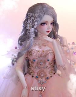 55cm Resin BJD Doll 1/3 Ball Jointed Female Girls Body with Full Set Outfits Toy