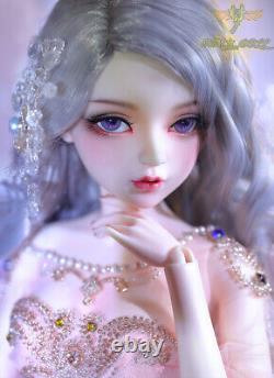 55cm Resin BJD Doll 1/3 Ball Jointed Female Girls Body with Full Set Outfits Toy