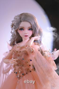 55cm Resin BJD Doll 1/3 Ball Jointed Female Girls Body with Full Set Outfits Toy