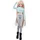 56cm Large Female Doll With Glitter Blue Eyes Clothes Pants Shoe Wigs Full Set Toy