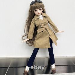 60cm 1/3 BJD Doll Joint Movable Girl Handmade Clothes Makeup Full Set DIY Toys