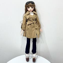 60cm 1/3 BJD Doll Joint Movable Girl Handmade Clothes Makeup Full Set DIY Toys