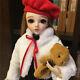 60cm 1/3 Bjd Doll With Full Set Clothes Hat Assembled Outfits Christmas Gift Toy