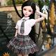 60cm 1/3 Ball Jointed Bjd Doll Girl Toy Full Set Outfit Jk Dress Eyes Wig Shoes