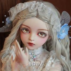 60cm 1/3 Ball Jointed BJD Girl Doll Clothes Full Set Outfit Free Fcae Makeup Toy