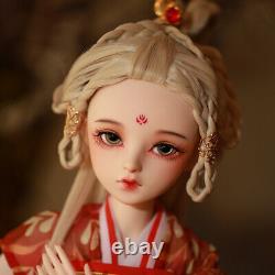 60cm BJD Doll 1/3 Ball Jointed Female Body with Full Set Clothes Outfit Kids Toy