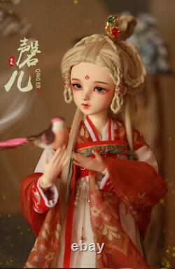 60cm BJD Doll 1/3 Ball Jointed Female Body with Full Set Clothes Outfit Kids Toy