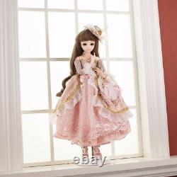 60cm BJD Doll 1/3 Ball Jointed Girl Doll Princess + Full Set Outfit Pretty Toy