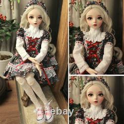 60cm BJD Doll Gift 1/3 Ball Jointed Toys Full Set With Changeable Eyes Clothes