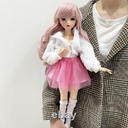 60cm Dolls 1/3 BJD Doll Full Set Outfit Clothes Wig Shoes 24in Xmas Gift DIY Toy