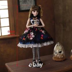 60cm Girl Doll 1/3 BJD Doll Upgeade Face Makeup with Full Set Clothes Kids Toy