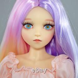 60cm Girl Doll Curly Wig Clothes Skirt High Heeled Boots Full Set BJD Doll Toy