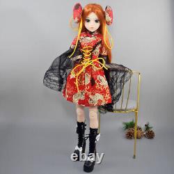 60cm Girl Doll Removable Long Straight Wigs Fashion Outfits Shoes Full Set Toy