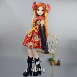 60cm Girl Doll Removable Long Straight Wigs Fashion Outfits Shoes Full Set Toy