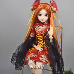 60cm Girl Doll Removable Long Straight Wigs Fashion Outfits Shoes Full Set Toy