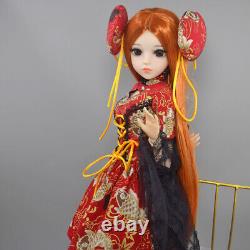 60cm Girl Doll Removable Long Straight Wigs Fashion Outfits Shoes Full Set Toy