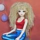 60cm Height Girl Doll Fashion Doll Toy Removable Vest Pants Shoes Wig Full Set