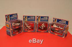 70s Evel Knievel Diecast Full Set! Ideal Toy Stunt Cycle Motorcycle Daredevil