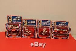 70s Evel Knievel Diecast Full Set! Ideal Toy Stunt Cycle Motorcycle Daredevil