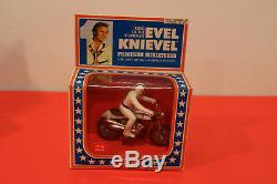 70s Evel Knievel Diecast Full Set! Ideal Toy Stunt Cycle Motorcycle Daredevil