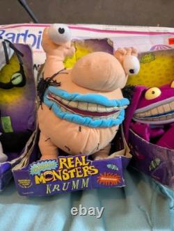 AHH REAL MONSTERS! Full Set! Vintage Nickelodeon Stuffed Animals