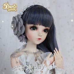 BJD Doll 1/3 Ball Jointed Girl Doll Face Wig Clothes Makeup Toy FULL SET GIFTS