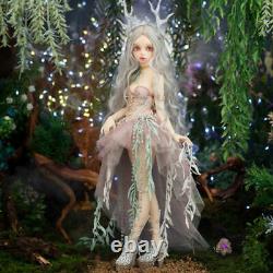 BJD Doll 1/4 Fairy Princess Dress Eyes Wigs Shoes Outfits Makeup FULL Set Toys