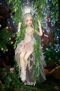 BJD Doll 1/4 Fairy Princess Dress Eyes Wigs Shoes Outfits Makeup FULL Set Toys