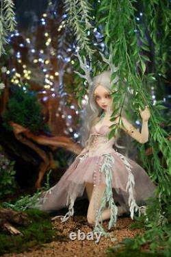 BJD Doll 1/4 Fairy Princess Dress Eyes Wigs Shoes Outfits Makeup FULL Set Toys