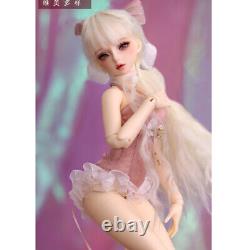 BJD Doll 1/4 Girl Women Full Set Eyes Wig Clothes Makeup Hair Clothes Toys GIFT