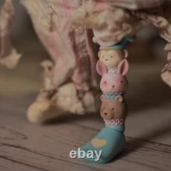 BJD Doll 1/6 Ball Joint Doll Resin Sad Circus Clown Full Set Handmade Gift Toy