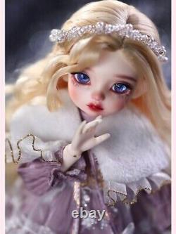 BJD Doll 1/6 Full Set Crying Cartoon Girl Resin Eyes Face Makeup Clothes Wig Toy