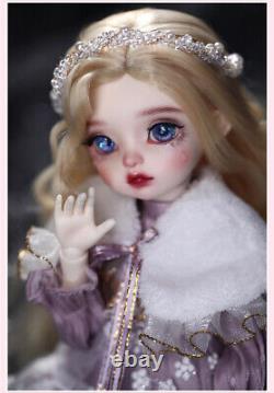 BJD Doll 1/6 Full Set Crying Cartoon Girl Resin Eyes Face Makeup Clothes Wig Toy