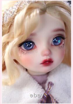 BJD Doll 1/6 Full Set Crying Cartoon Girl Resin Eyes Face Makeup Clothes Wig Toy