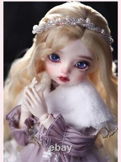 BJD Doll 1/6 Full Set Crying Cartoon Girl Resin Eyes Face Makeup Clothes Wig Toy