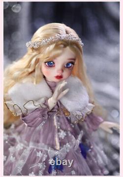 BJD Doll 1/6 Full Set Crying Cartoon Girl Resin Eyes Face Makeup Clothes Wig Toy