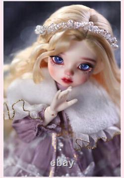 BJD Doll 1/6 Full Set Crying Cartoon Girl Resin Eyes Face Makeup Clothes Wig Toy