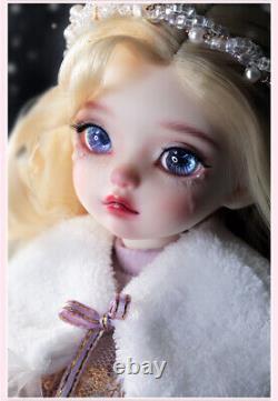 BJD Doll 1/6 Full Set Crying Cartoon Girl Resin Eyes Face Makeup Clothes Wig Toy