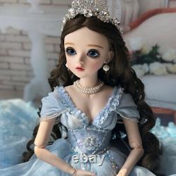 Details about   1/3 BJD Doll 60cm Pretty Girl Changeable Eyes Short Hair Wigs Clothes FULL SET 