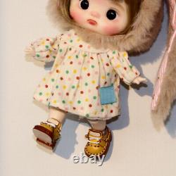 BJD Doll Toy Mini Doll Resin Head Joints Body Handmade Clothes Full Set Gift