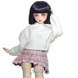 BJD Toy 22 inch Fashion Doll and Doll's Clothes Dress Shoes Black Wigs Full Set