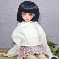 BJD Toy 22 inch Fashion Doll and Doll's Clothes Dress Shoes Black Wigs Full Set